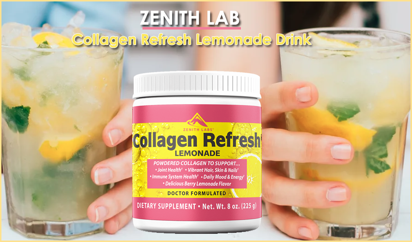 Collagen Refresh Lemonade drink